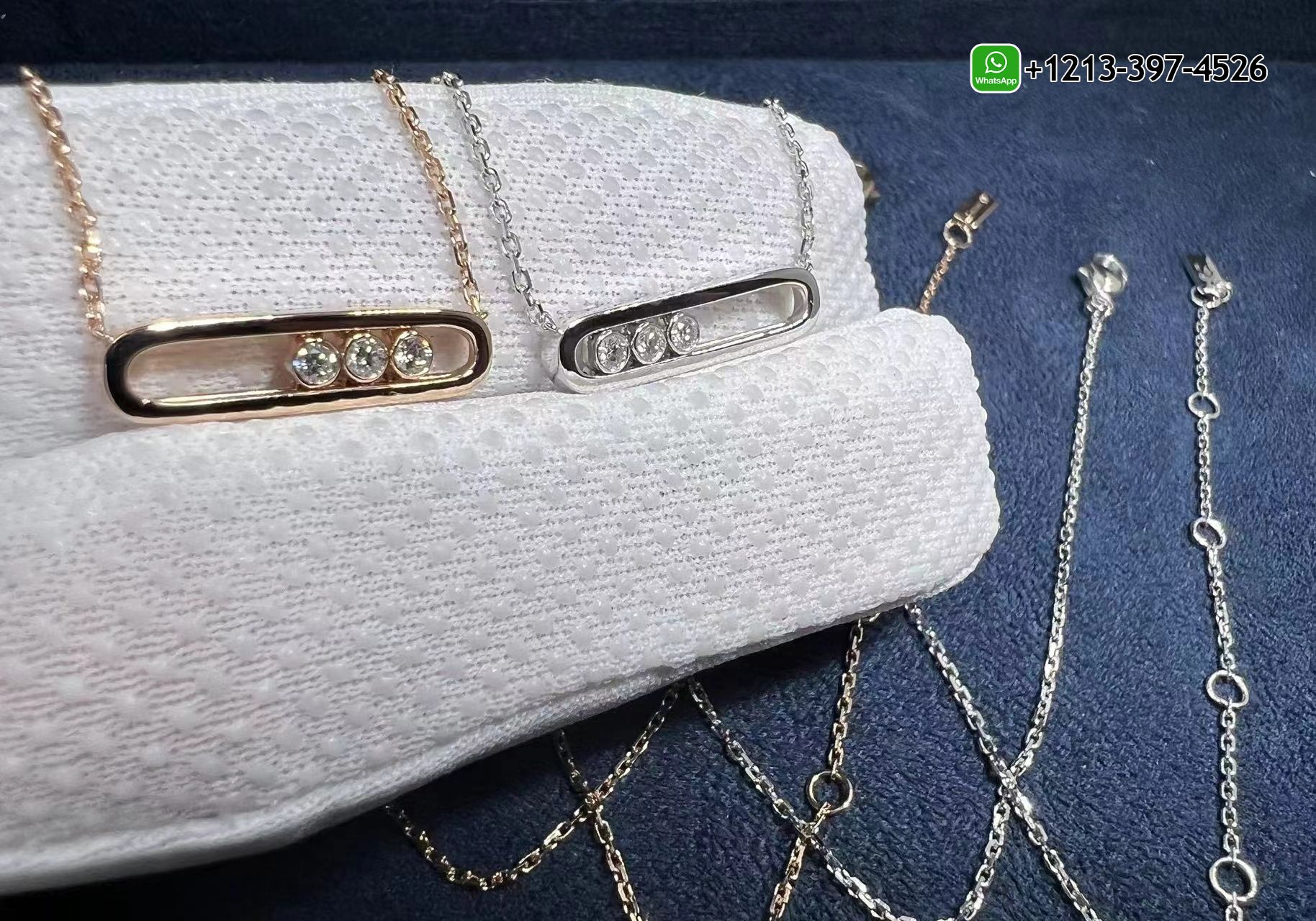 jionvkni5la Best Sellers 1:1 Quality Cheap Custom Made Messika Baby Move 18K White Gold Diamond Necklace - High Quality 18k Gold and Diamond Luxury Distinctive Collection Designer Jewelry Customized Factory Price - Image 4