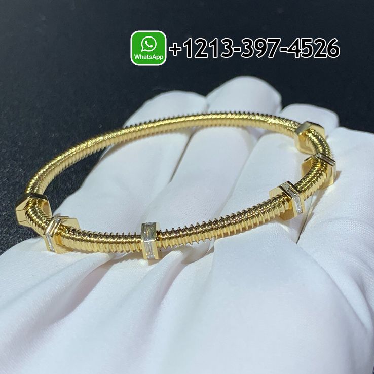 jkredsw4fyg Best Sellers 1:1 Quality Cheap Cartier 18k Yellow Gold Ecrou De Cartier Diamond Bracelet - High Quality 18k Gold and Diamond Luxury Distinctive Collection Designer Jewelry Customized Factory Price - Image 9