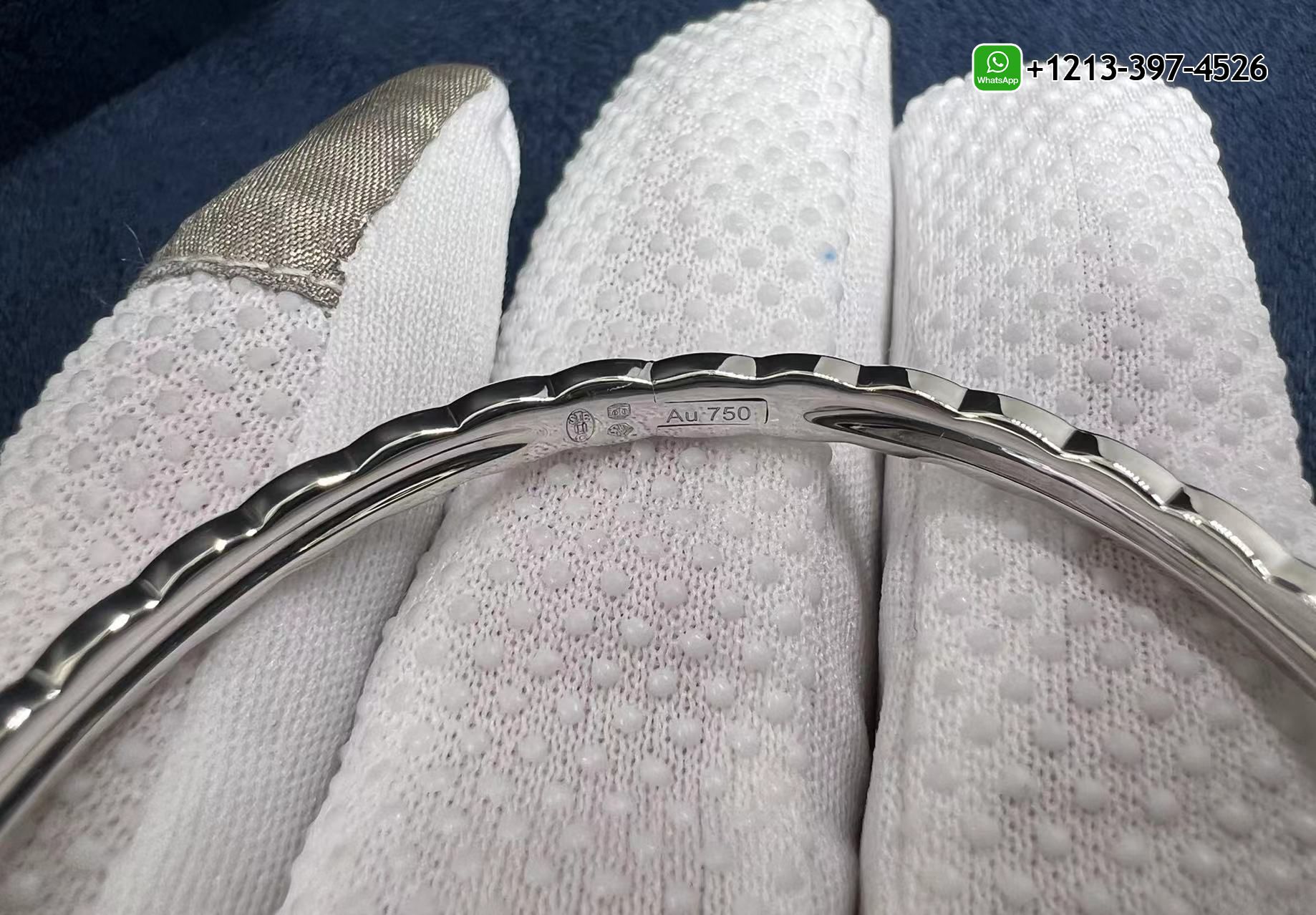 jmmvdpq4z3b Custom Made 1:1 High Quality Chanel 18K White Gold 0.32cttw Diamond Coco Crush Mini Bangle - High Quality 18k Gold and Diamond Luxury Distinctive Collection Designer Jewelry Customized Factory Price - Image 5