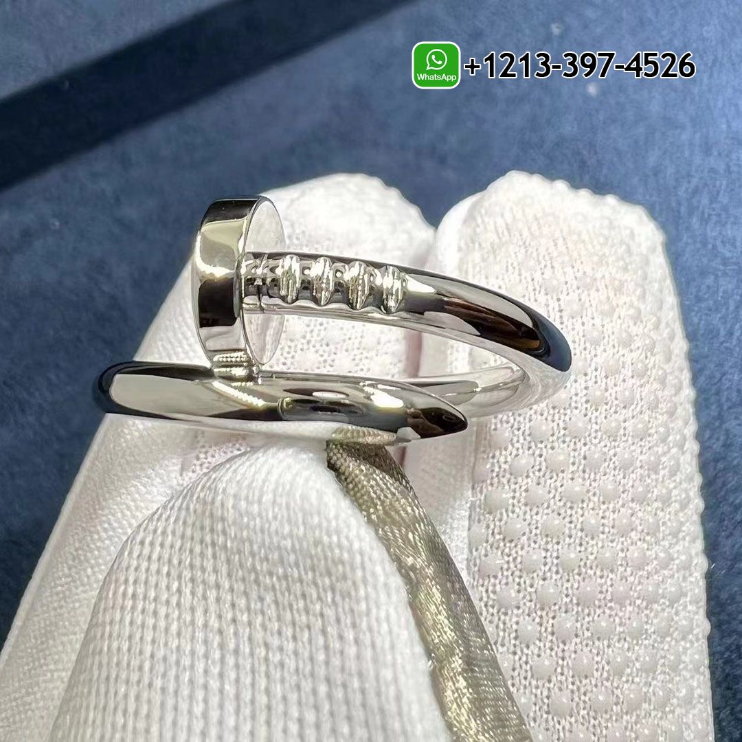 Custom Made 1:1 High Quality Cartier Juste un Clou Solid 18k White Gold Ring - High Quality 18k Gold and Diamond Luxury Distinctive Collection Designer Jewelry Customized Factory Price Jnj5xv3de2q