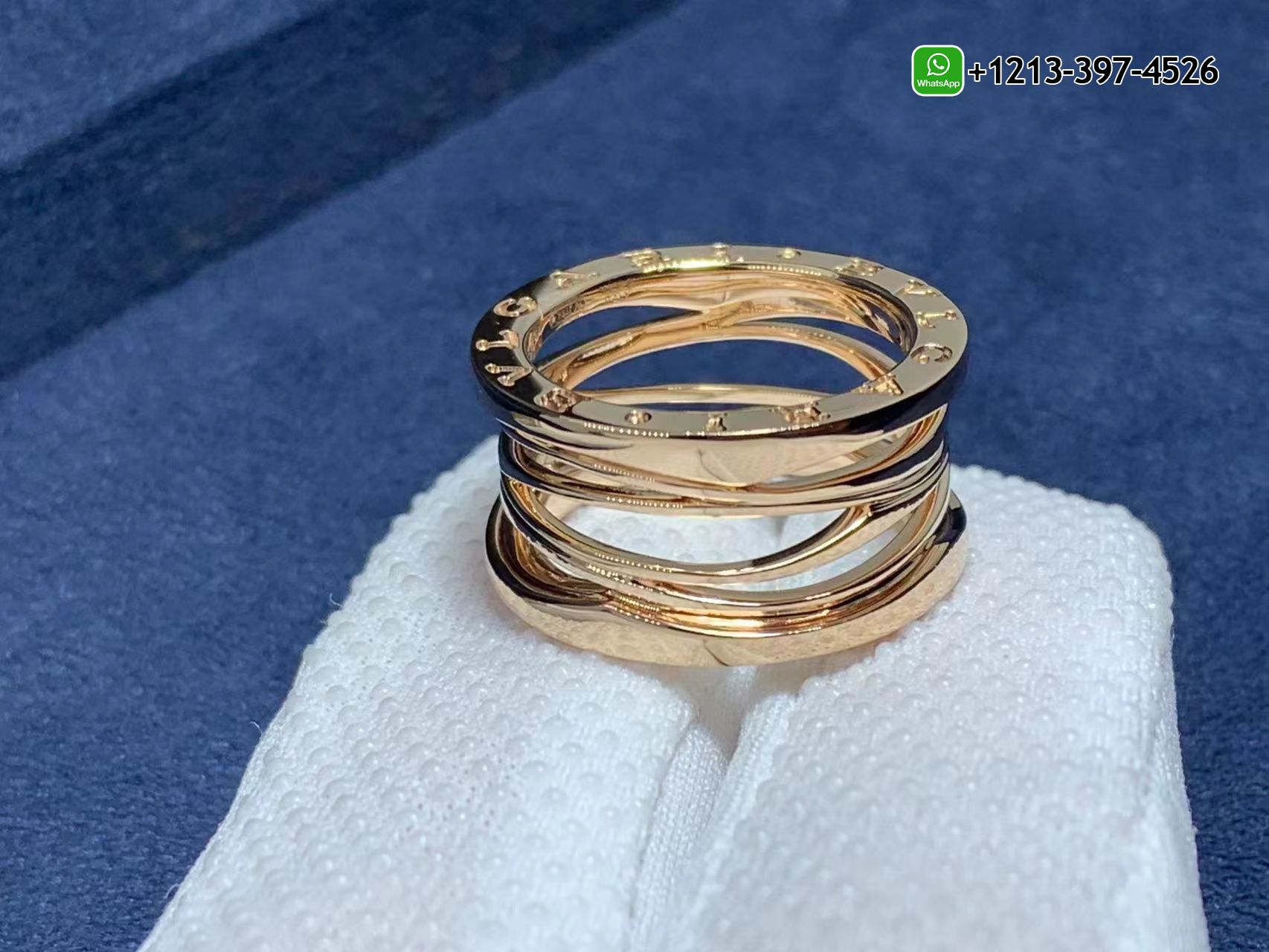 jywldmmqwpx Best Sellers 1:1 Quality Cheap Bvlgari B.zero1 Design Legend Sold 18k Rose Gold 4-band Ring - High Quality 18k Gold and Diamond Luxury Distinctive Collection Designer Jewelry Customized Factory Price - Image 4