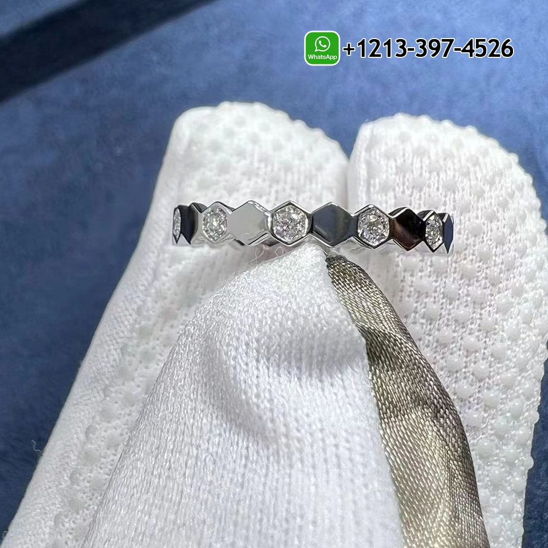 k0ntaf3erbs 1:1 Quality Cheap Chaumet Bee My Love 2.5mm White Gold Half Pavé Diamond Ring - High Quality 18k Gold and Diamond Luxury Distinctive Collection Designer Jewelry Customized Factory Price