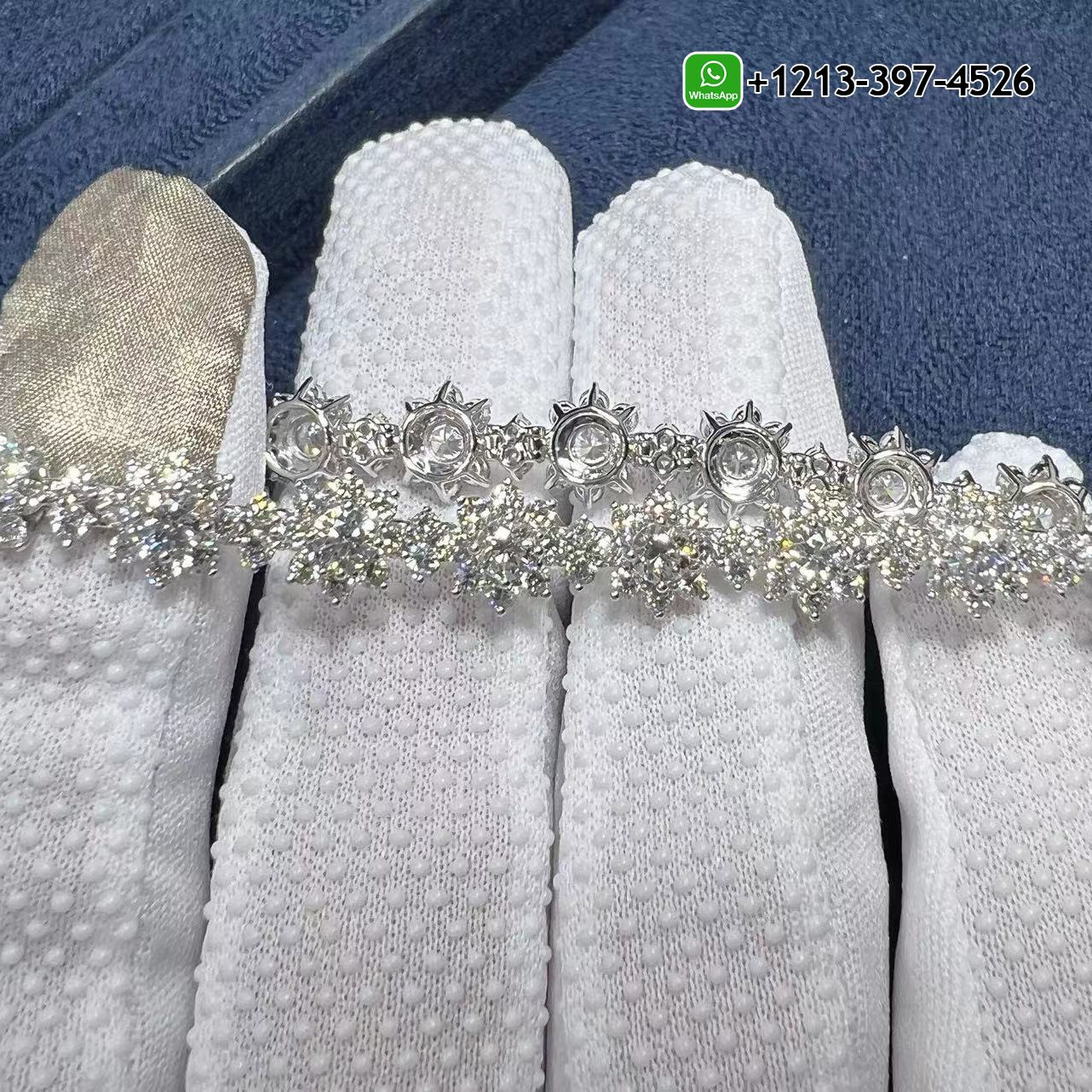 Custom Made Best Sellers Quality 1:1 Harry Winston Sunflower Small Platinum Diamond Bracelet - High Quality 18k Gold and Diamond Luxury Distinctive Collection Designer Jewelry Customized Factory Price K5g4xty4psq