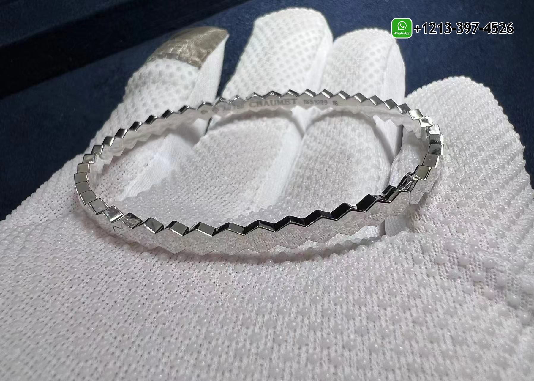 keoet5asxft 1:1 Quality Chaumet Bee My Love Half Pavé Diamond 18k White Gold Bracelet - High Quality 18k Gold and Diamond Luxury Distinctive Collection Designer Jewelry Customized Factory Price - Image 3