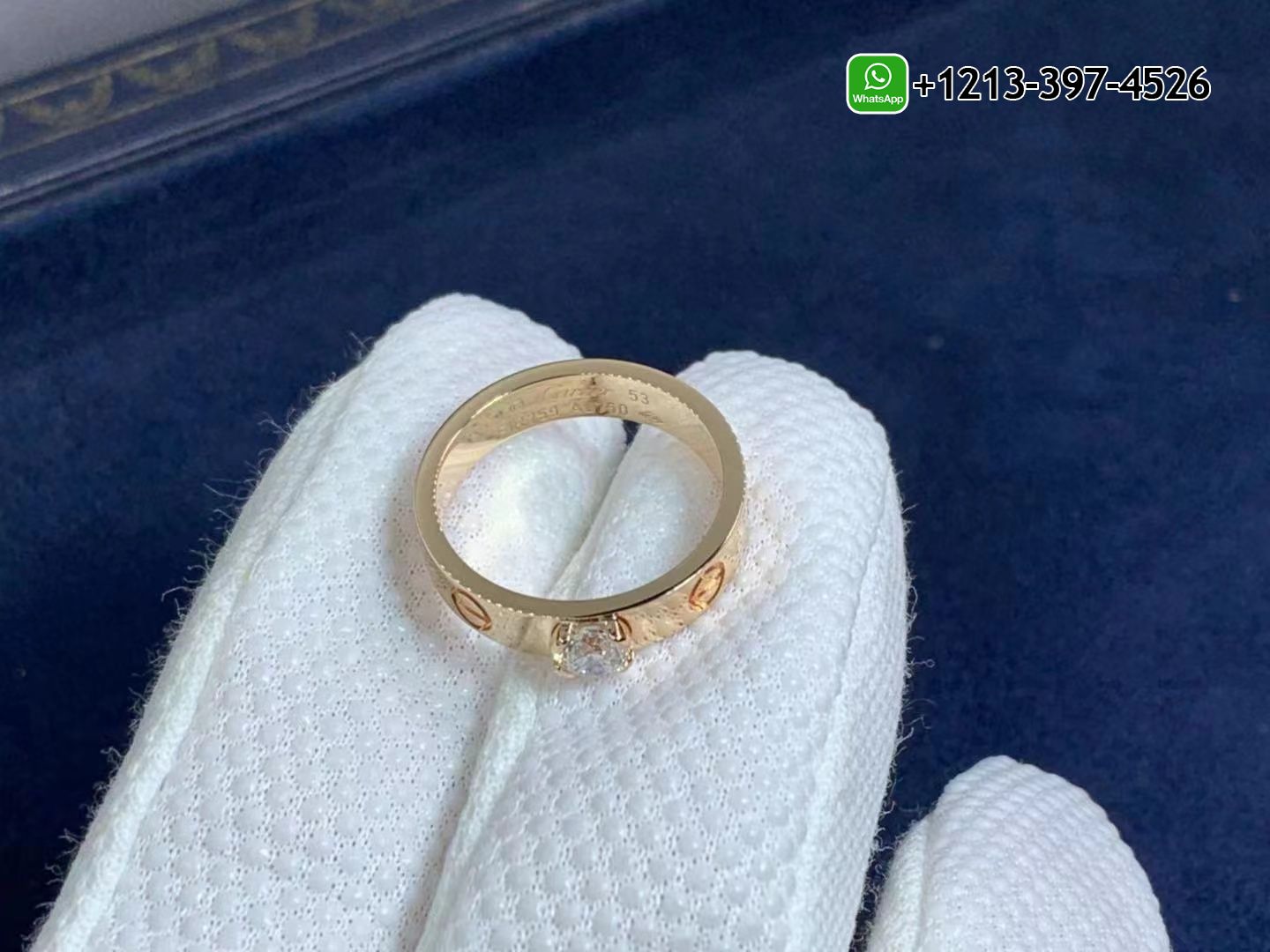 kfjg2arsgsd Custom Made Best Quality 1:1 Cartie Love Solitaire 18K Rose Gold Diamond Ring - High Quality 18k Gold and Diamond Luxury Distinctive Collection Designer Jewelry Customized Factory Price - Image 4