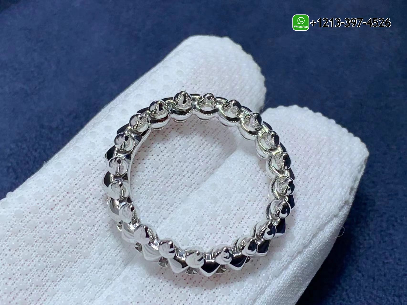 khmpa1lz0qu Best Sellers 1:1 Quality Cheap Custom Made Cartier 18k White Gold Clash De Cartier Medium Model Band Ring - High Quality 18k Gold and Diamond Luxury Distinctive Collection Designer Jewelry Customized Factory Price - Image 7