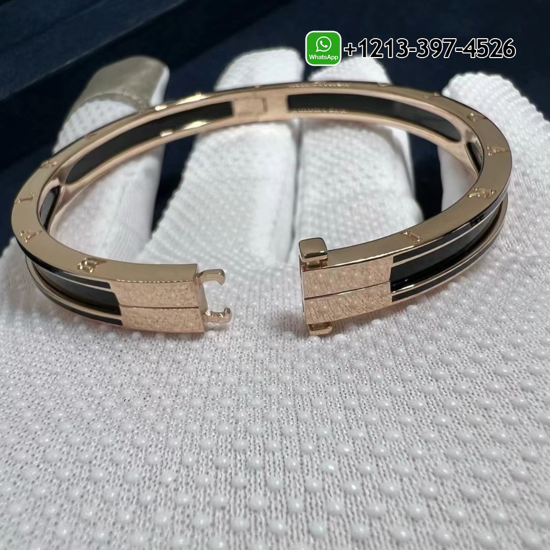 kitrwutu225 Best Sellers 1:1 Quality Cheap Custom Made Bulgari B.zero1 bracelet in 18 kt rose gold with matte black ceramic - High Quality 18k Gold and Diamond Luxury Distinctive Collection Designer Jewelry Customized Factory Price