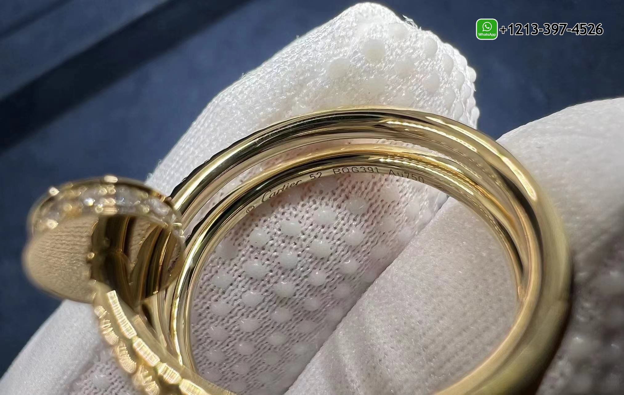 kk5xkzmoufu Cheap Cartier Juste un Clou Double Nail 18K Yellow Gold Pavé Diamond Ring Replica - High Quality 18k Gold and Diamond Luxury Distinctive Collection Designer Jewelry Customized Factory Price - Image 6