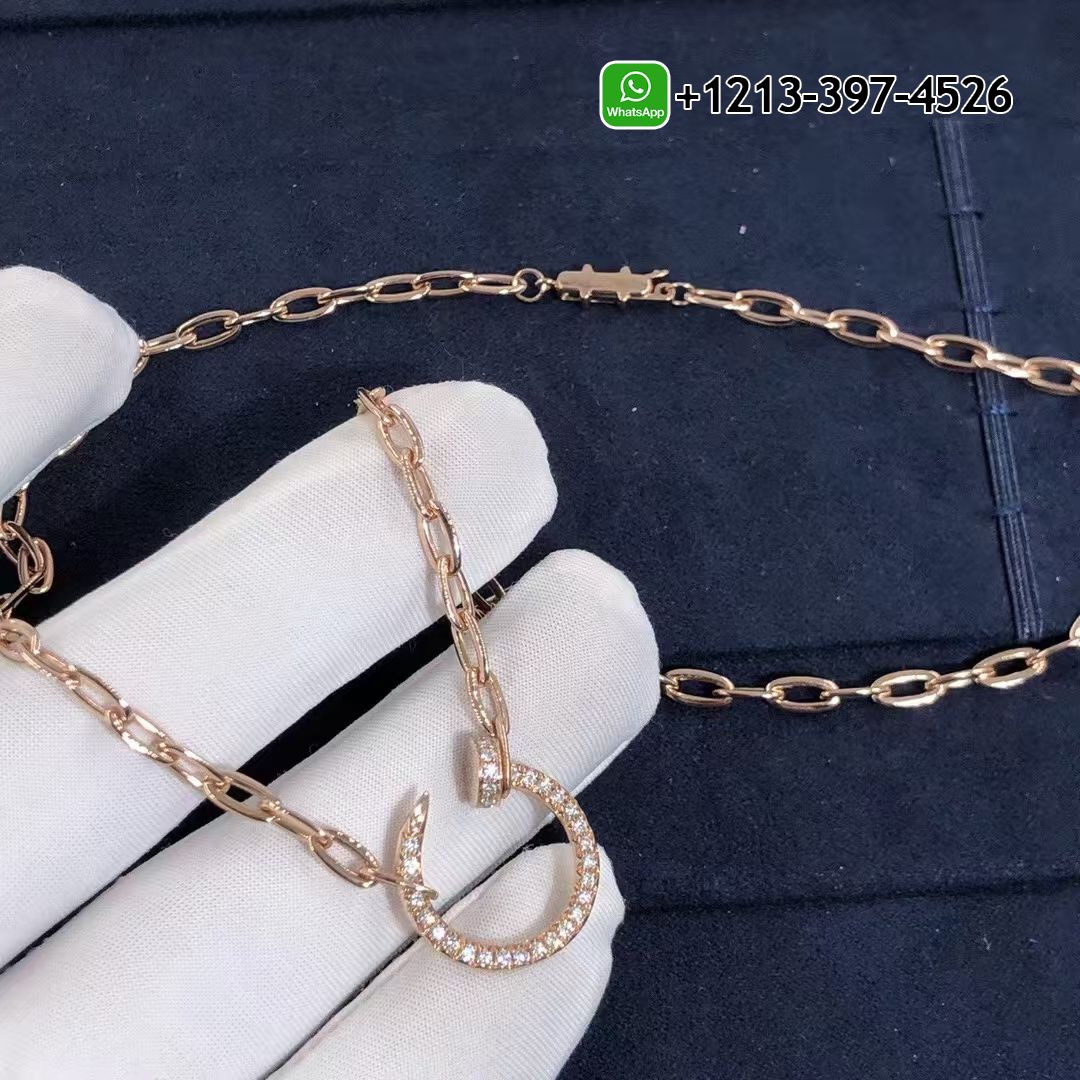 knlpbquoxdj Cartier Juste un Clou Chain 18K Rose Gold Diamonds Necklace N7413500 - High Quality 18k Gold and Diamond Luxury Distinctive Collection Designer Jewelry Customized Factory Price - Image 7
