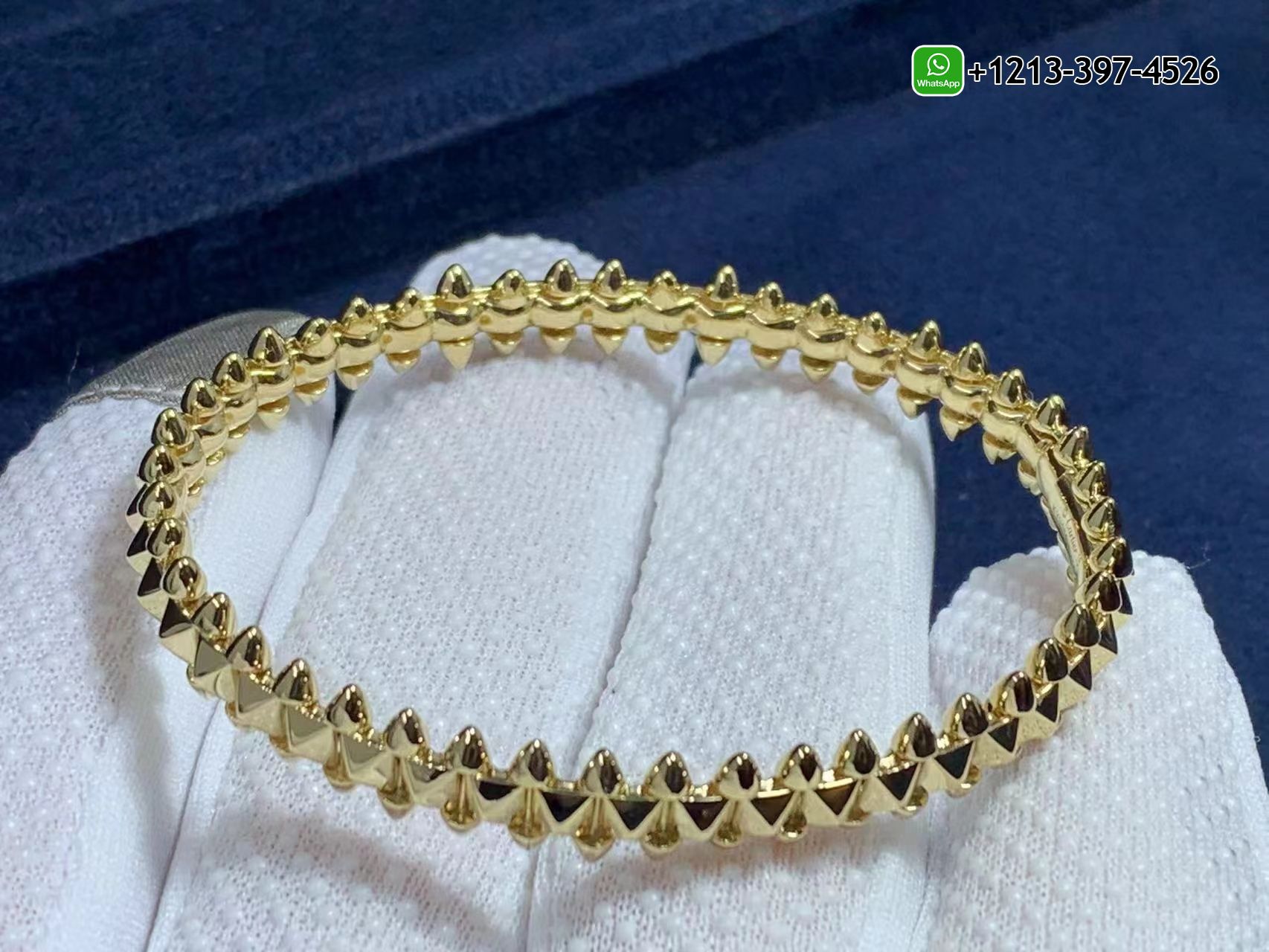 kpo5ofxygnl Custom Made Best Quality 1:1 Cheap Custom Cartier Clash De Cartier Solid 18K Yellow Gold Medium Model Bracelet - High Quality 18k Gold and Diamond Luxury Distinctive Collection Designer Jewelry Customized Factory Price - Image 2