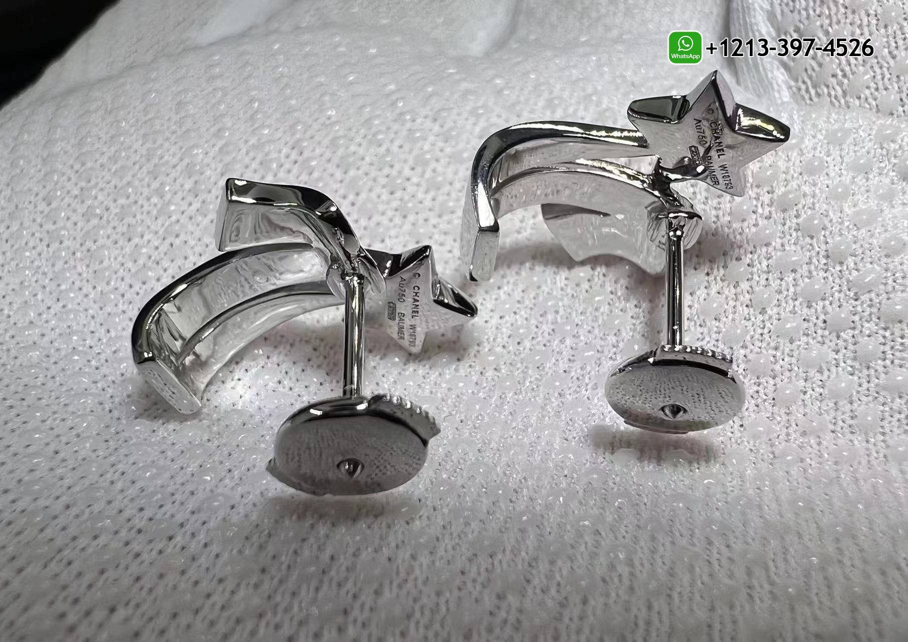 ks5sool3zpd Quality 1:1 Copy Chanel étoile Filante 18K White Gold Diamond Earrings - High Quality 18k Gold and Diamond Luxury Distinctive Collection Designer Jewelry Customized Factory Price - Image 7