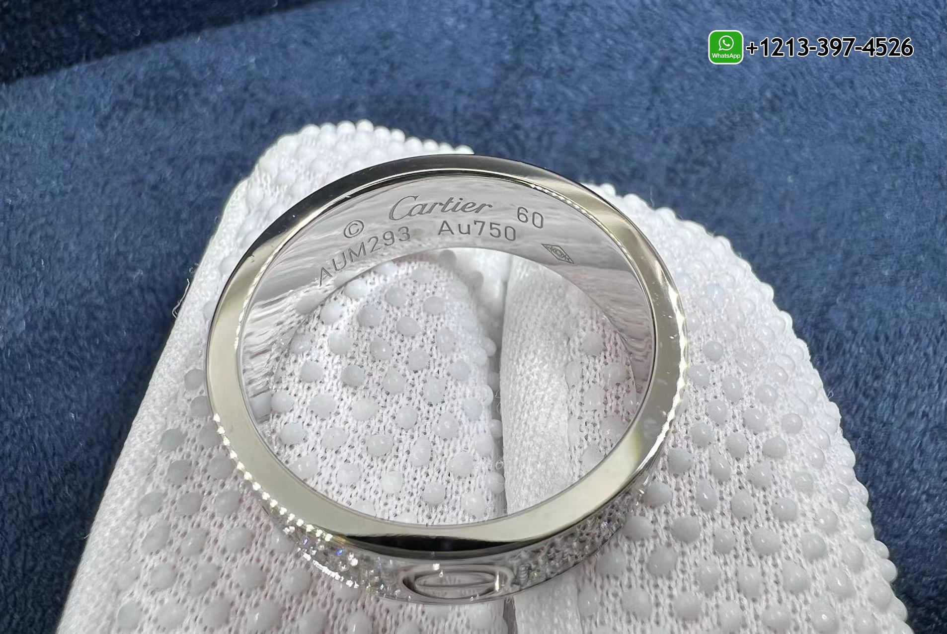 kshbx2x1ibd Custom Made 1:1 Best Quality Cartier Love 18K White Gold Full Diamond-Paved 6.5MM Band Ring - High Quality 18k Gold and Diamond Luxury Distinctive Collection Designer Jewelry Customized Factory Price - Image 3