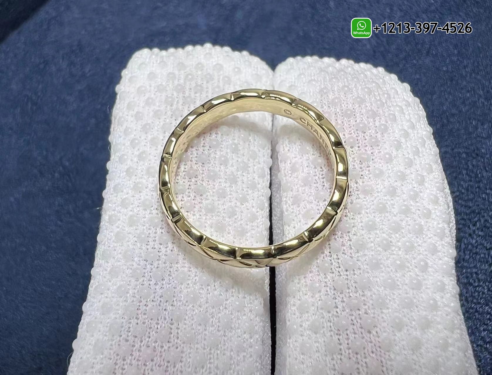 kv2fr3hhz3t Custom Made Best Sellers Quality 1:1 Copy Chanel Coco Crush Ring Quilted Motif, Mini Version, 18k Yellow Gold - High Quality 18k Gold and Diamond Luxury Distinctive Collection Designer Jewelry Customized Factory Price - Image 8