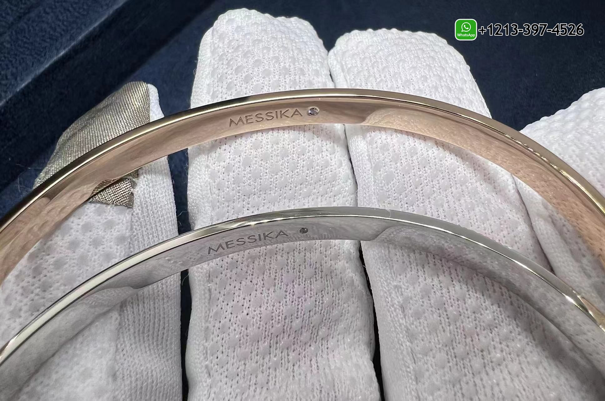 kvc2oasmkya Custom Made Best Sellers Quality 1:1 Copy Messika Move Noa Pavé-set Diamond Bangle Bracelet - High Quality 18k Gold and Diamond Luxury Distinctive Collection Designer Jewelry Customized Factory Price - Image 7