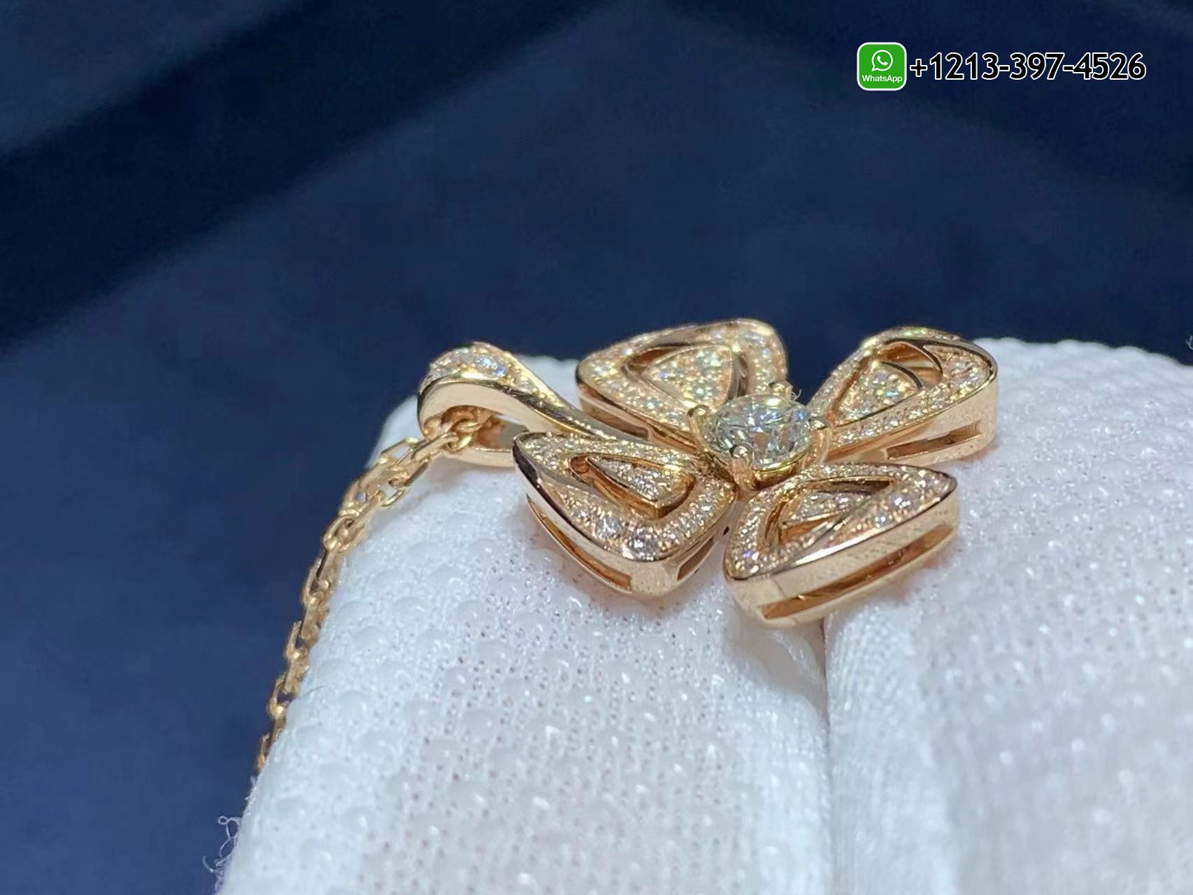 kzoznjn1f2d Best Sellers 1:1 Quality Cheap Custom Made Bvlgari Fiorever 18k Rose Gold Central Diamond Pendant Necklace - High Quality 18k Gold and Diamond Luxury Distinctive Collection Designer Jewelry Customized Factory Price - Image 8