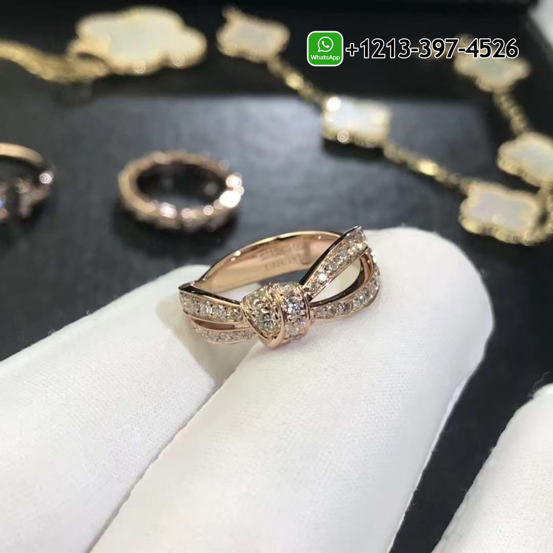 kztkwsxo5dk Custom Made Best Sellers Quality 1:1 Chaumet Liens Séduction 18K Rose Gold Diamonds Ring - High Quality 18k Gold and Diamond Luxury Distinctive Collection Designer Jewelry Customized Factory Price - Image 4