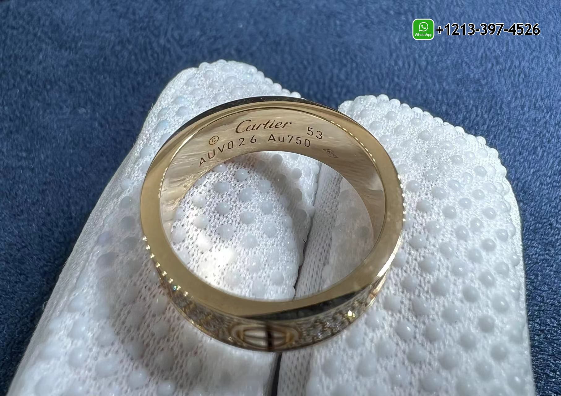 l0gggmsmxmf 1:1 Best Quality Cheap Cartier Love 18K Rose Gold Full Diamond-Paved 6.5MM Band Ring Replica - High Quality 18k Gold and Diamond Luxury Distinctive Collection Designer Jewelry Customized Factory Price - Image 3