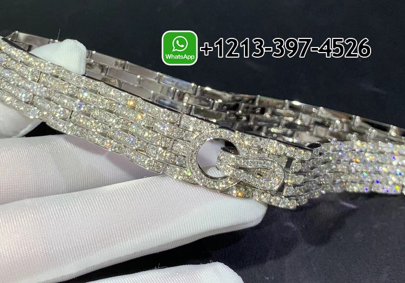 lfuk3b2mi44 Custom Made Best Sellers Quality 1:1 Cartier Full Pave Diamonds 18k White Gold 5-Row Agrafe High Jewellery Necklace - High Quality 18k Gold and Diamond Luxury Distinctive Collection Designer Jewelry Customized Factory Price - Image 5