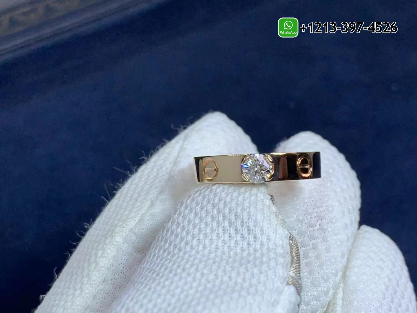 lg5rvlp0vfd Custom Made Best Quality 1:1 Cartie Love Solitaire 18K Rose Gold Diamond Ring - High Quality 18k Gold and Diamond Luxury Distinctive Collection Designer Jewelry Customized Factory Price - Image 3