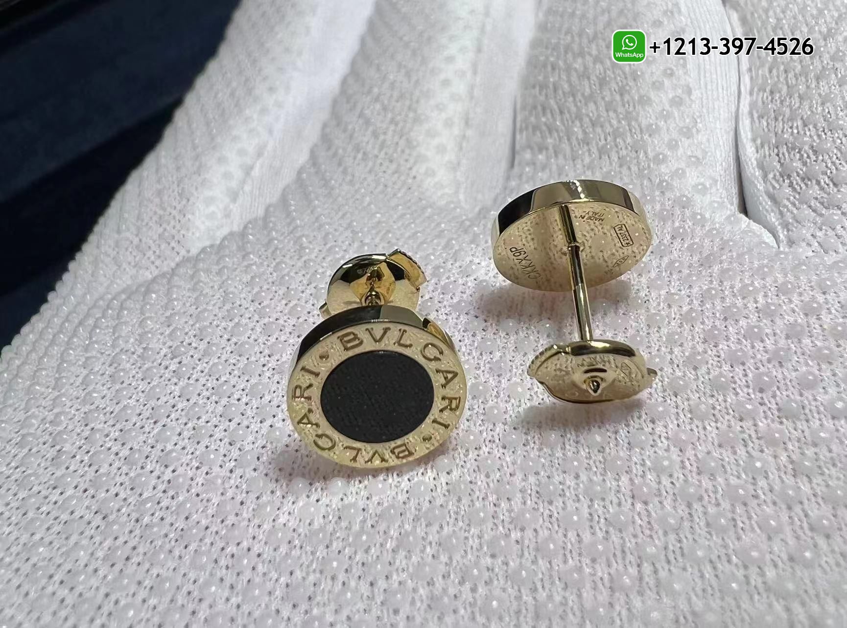 lko1jphtim1 Best Sellers Quality 1:1 Bvlgari 18K Rose Gold Black Onyx Stud Earrings - High Quality 18k Gold and Diamond Luxury Distinctive Collection Designer Jewelry Customized Factory Price - Image 3