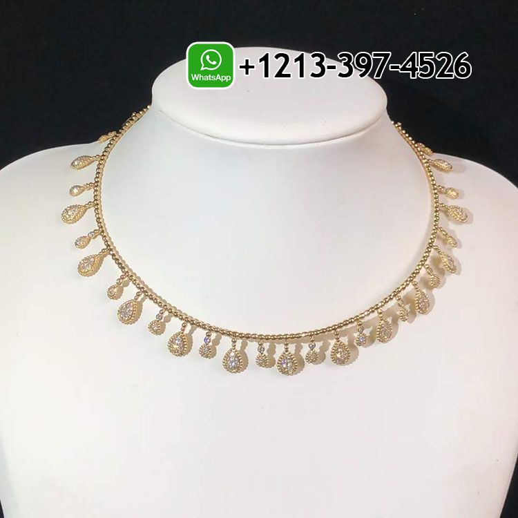 llvrpmegsmn Custom Made Best Sellers Quality 1:1 Boucheron 18k Yellow Gold Diamond Serpent Bohème Solarité 35 Motifs Necklace - High Quality 18k Gold and Diamond Luxury Distinctive Collection Designer Jewelry Customized Factory Price - Image 6