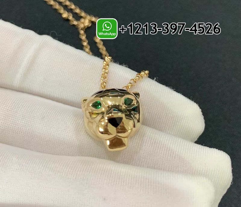 lmk24xczmvp Custom Made Best Quality 1:1 Panthère de Cartier 18K Yellow Gold Tsavorite Garnets Necklace - High Quality 18k Gold and Diamond Luxury Distinctive Collection Designer Jewelry Customized Factory Price - Image 3