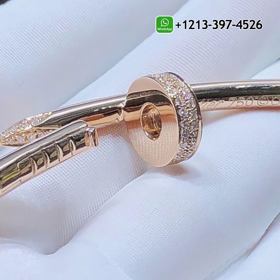 lmv0nxftowc Custom Made Best Quality 1:1 Cartier 18k Rose Gold Large Model Juste un Clou XL Model Diamond Nail Necklace - High Quality 18k Gold and Diamond Luxury Distinctive Collection Designer Jewelry Customized Factory Price - Image 3