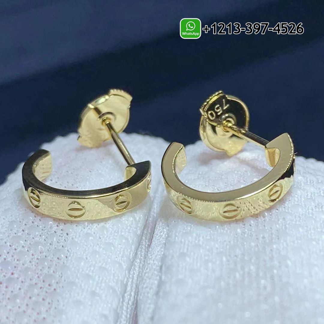 Best Sellers 1:1 Quality Cheap Custom Made Cartier Love 18K Yellow Gold Stud Hoop Earrings - High Quality 18k Gold and Diamond Luxury Distinctive Collection Designer Jewelry Customized Factory Price Lqffpsl4oxo
