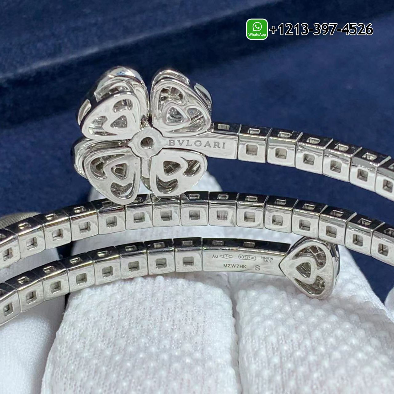 m3vtky1qkqm Custom Made Best Sellers Quality 1:1 Bvlgari Fiorever 18K White Gold 3.04 Carats Diamonds Bracelet - High Quality 18k Gold and Diamond Luxury Distinctive Collection Designer Jewelry Customized Factory Price - Image 3
