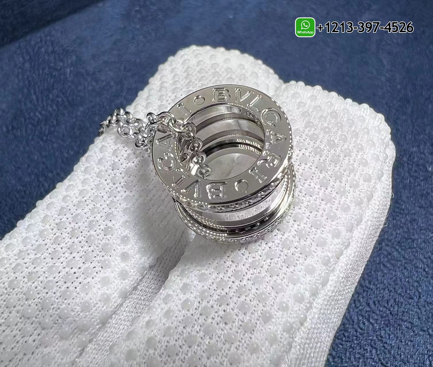 mga11lup4vd Best Sellers Quality 1:1 Copy Bulgari B.ZERO1 necklace 18k white gold paved diamond pendant - High Quality 18k Gold and Diamond Luxury Distinctive Collection Designer Jewelry Customized Factory Price - Image 7