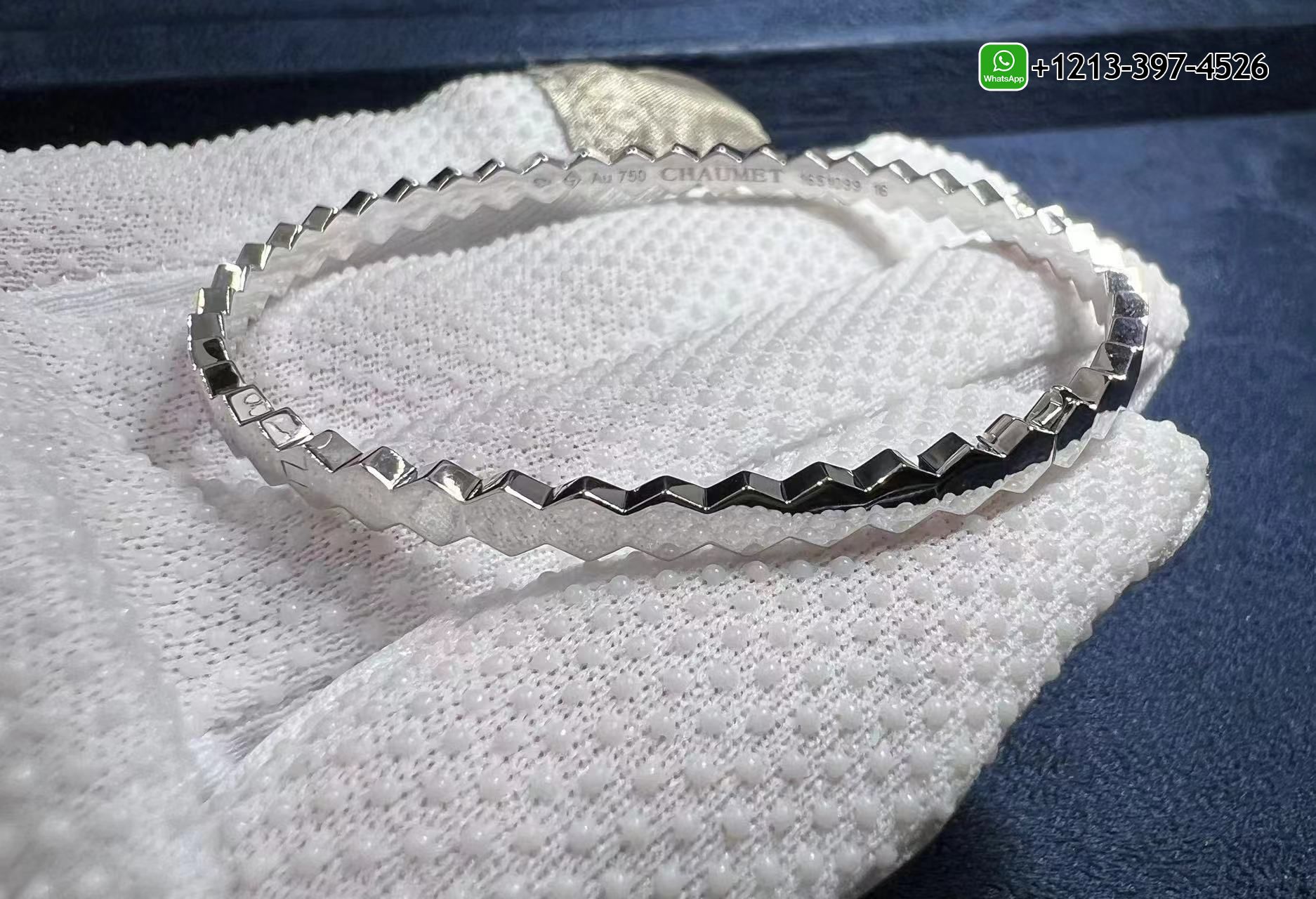 mmeogeybxj3 1:1 Quality Chaumet Bee My Love Half Pavé Diamond 18k White Gold Bracelet - High Quality 18k Gold and Diamond Luxury Distinctive Collection Designer Jewelry Customized Factory Price - Image 4