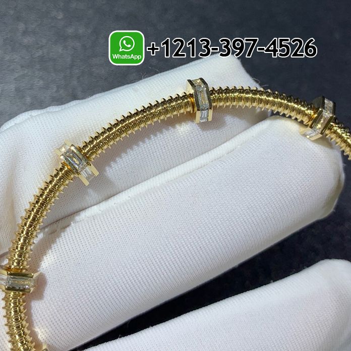 mu1ssmsfqxp Best Sellers 1:1 Quality Cheap Cartier 18k Yellow Gold Ecrou De Cartier Diamond Bracelet - High Quality 18k Gold and Diamond Luxury Distinctive Collection Designer Jewelry Customized Factory Price - Image 4