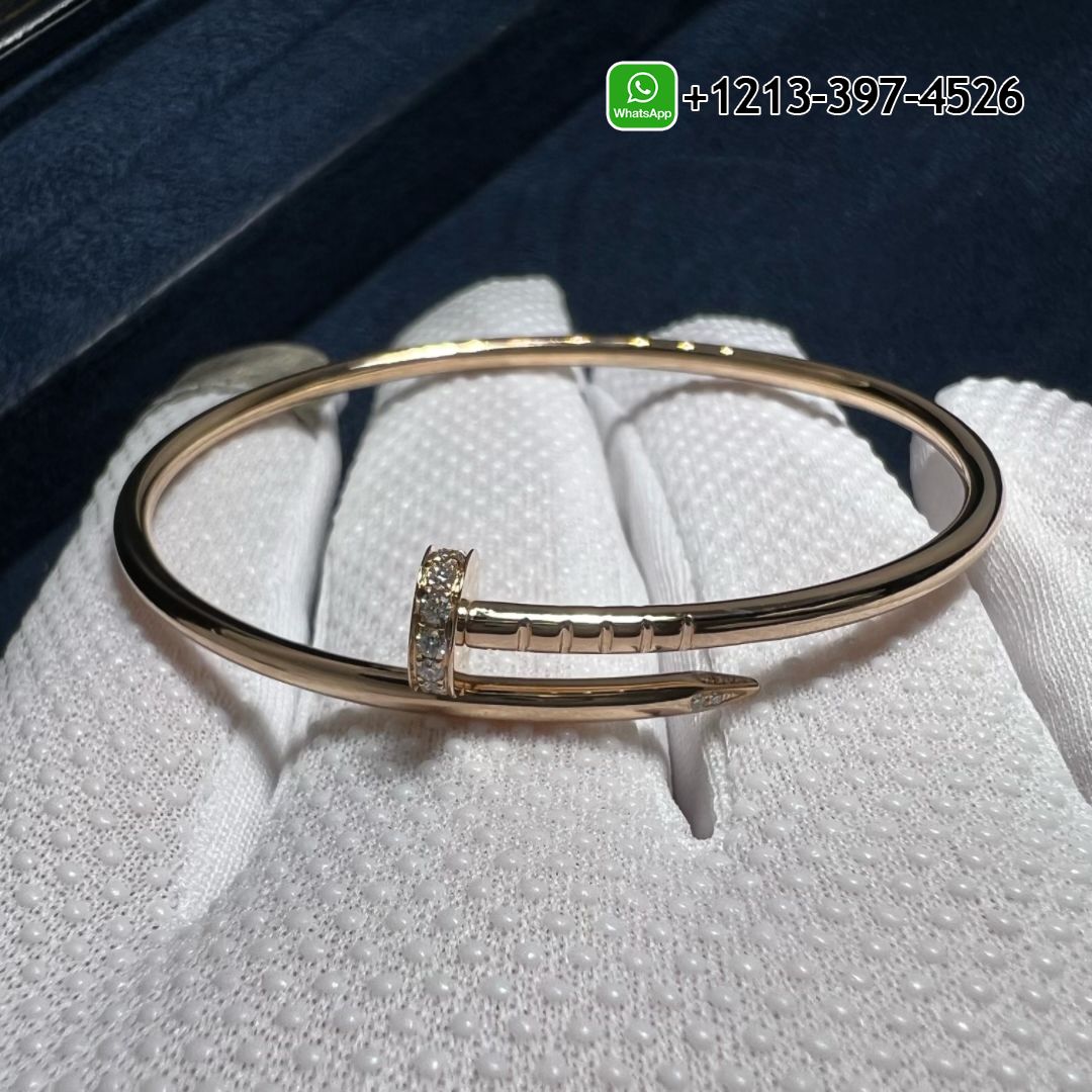 mwcmsa40yxd Cartier 18K Rose Gold Diamond Juste Un Clou Small Model Nail Bracelet B6065817 - High Quality 18k Gold and Diamond Luxury Distinctive Collection Designer Jewelry Customized Factory Price - Image 5
