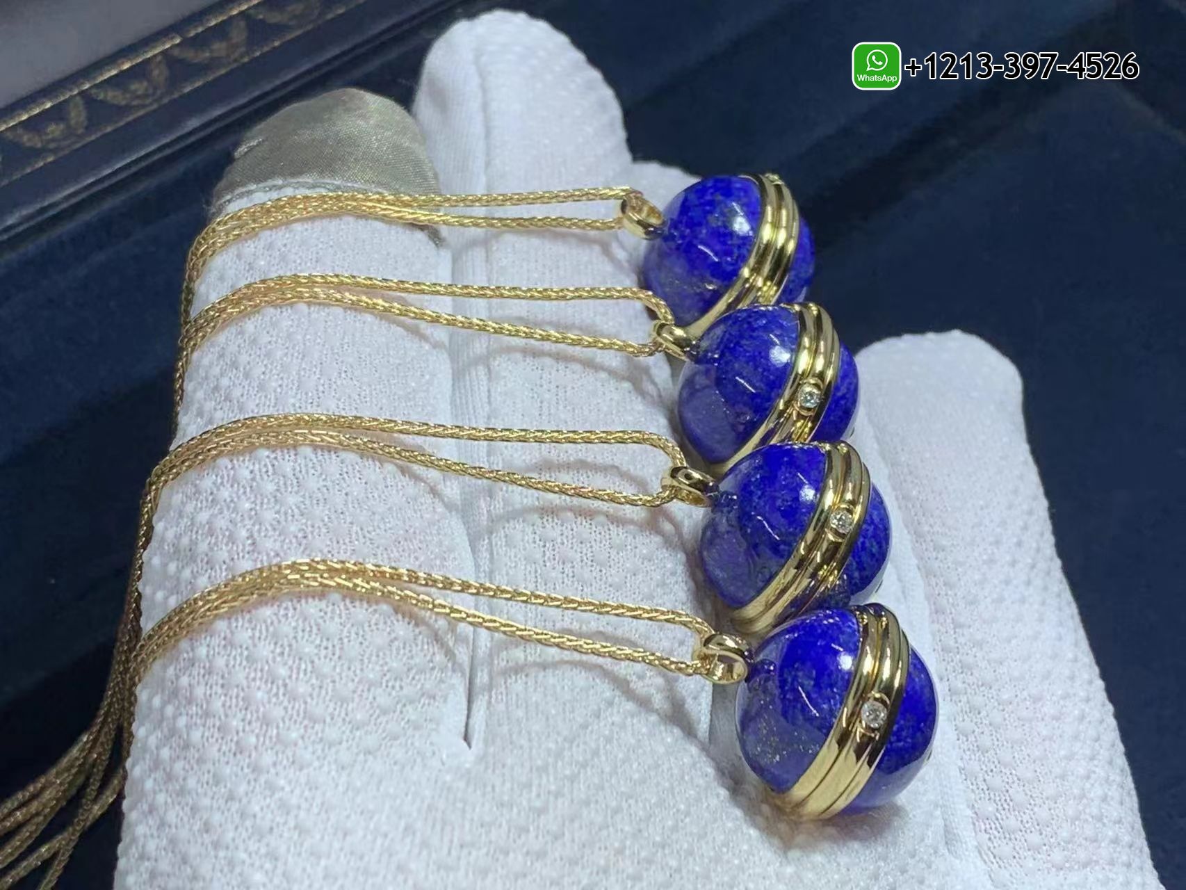 n143rf4erlt Best Sellers 1:1 Quality Cheap Custom Made Piaget 18k Yellow Gold With Diamond Lapis Lazuli Possession Pendant Necklace - High Quality 18k Gold and Diamond Luxury Distinctive Collection Designer Jewelry Customized Factory Price - Image 4