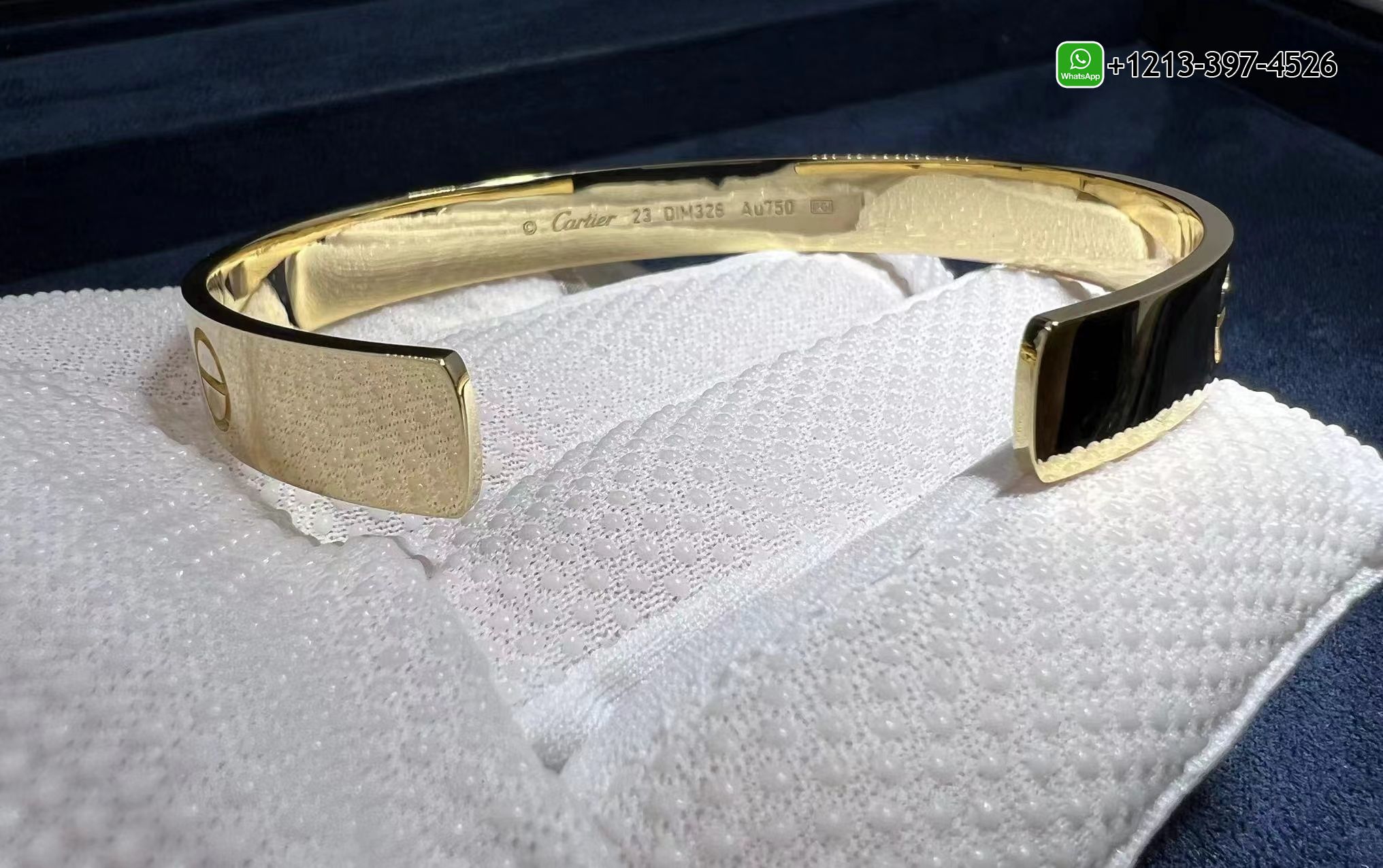 n1yj1acgxcq Custom Made Best Sellers Quality 1:1 Copy Cartier Solid 18K Yellow Gold Open Love Cuff Bracelet Replica - High Quality 18k Gold and Diamond Luxury Distinctive Collection Designer Jewelry Customized Factory Price - Image 3
