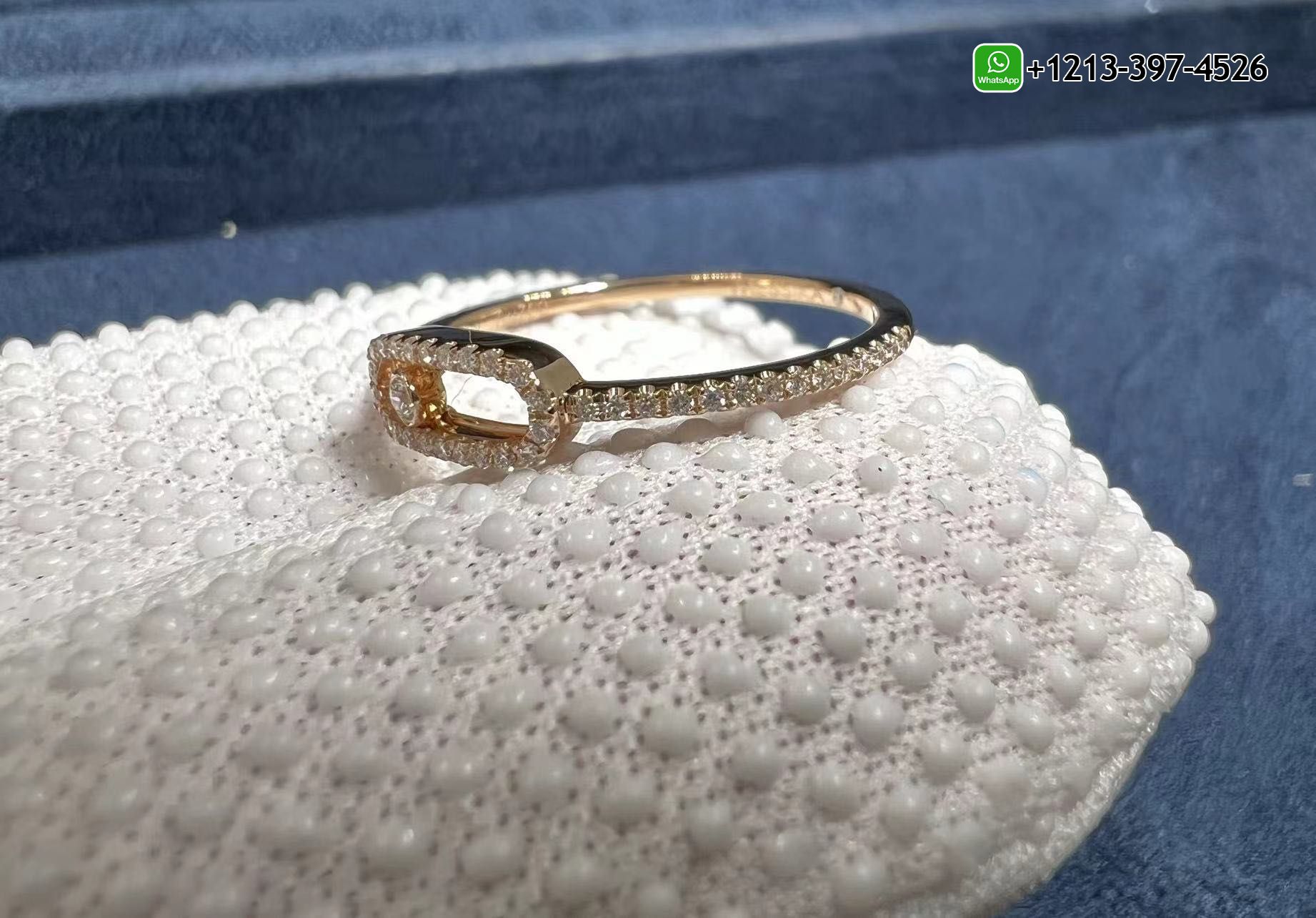 n4k2oosdzon Custom Made Messika Move Uno Pave Diamond Large Model 18k Rose Gold Ring - High Quality 18k Gold and Diamond Luxury Distinctive Collection Designer Jewelry Customized Factory Price - Image 7