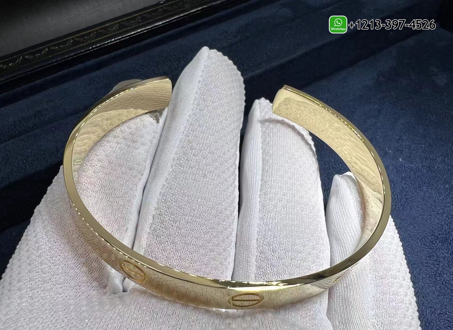 n4ztyhry3i3 Custom Made Best Sellers Quality 1:1 Copy Cartier Solid 18K Yellow Gold Open Love Cuff Bracelet Replica - High Quality 18k Gold and Diamond Luxury Distinctive Collection Designer Jewelry Customized Factory Price - Image 9
