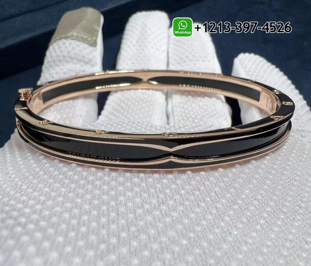 ncs1hwhz0xp Best Sellers 1:1 Quality Cheap Custom Made Bulgari B.zero1 bracelet in 18 kt rose gold with matte black ceramic - High Quality 18k Gold and Diamond Luxury Distinctive Collection Designer Jewelry Customized Factory Price - Image 6