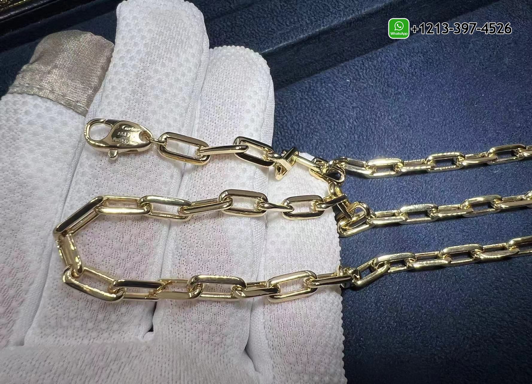 ndx5muhwp4l Best Sellers 1:1 Quality Cheap Custom Made Cartier Santos de Cartier Santos Dumont Chain Necklace - High Quality 18k Gold and Diamond Luxury Distinctive Collection Designer Jewelry Customized Factory Price - Image 2