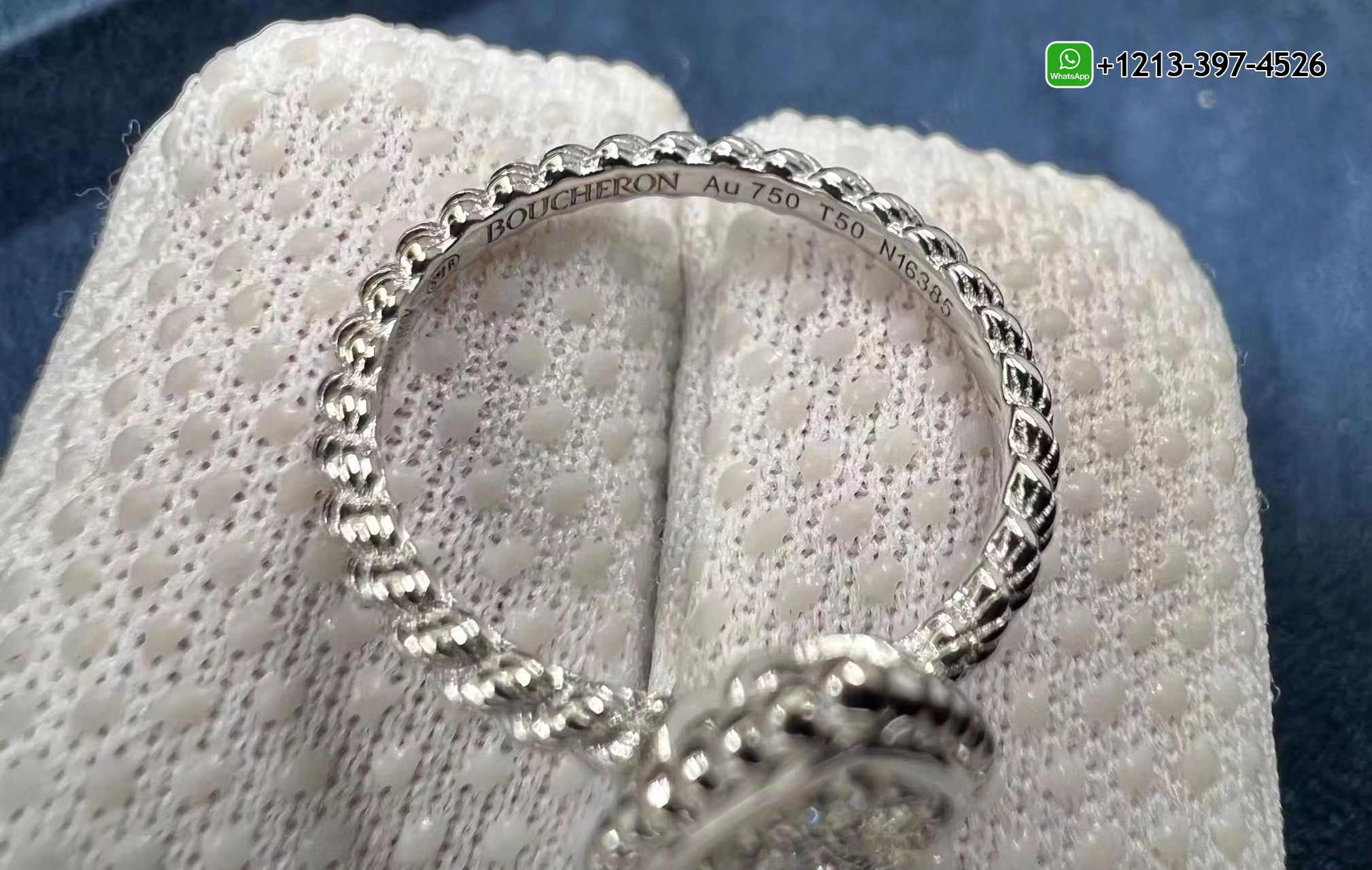nnalu3r1ybz Quality 1:1 Copy Boucheron Serpent Bohème Ring S Motif Set with Pavé Diamonds in 18K White Gold - High Quality 18k Gold and Diamond Luxury Distinctive Collection Designer Jewelry Customized Factory Price - Image 5
