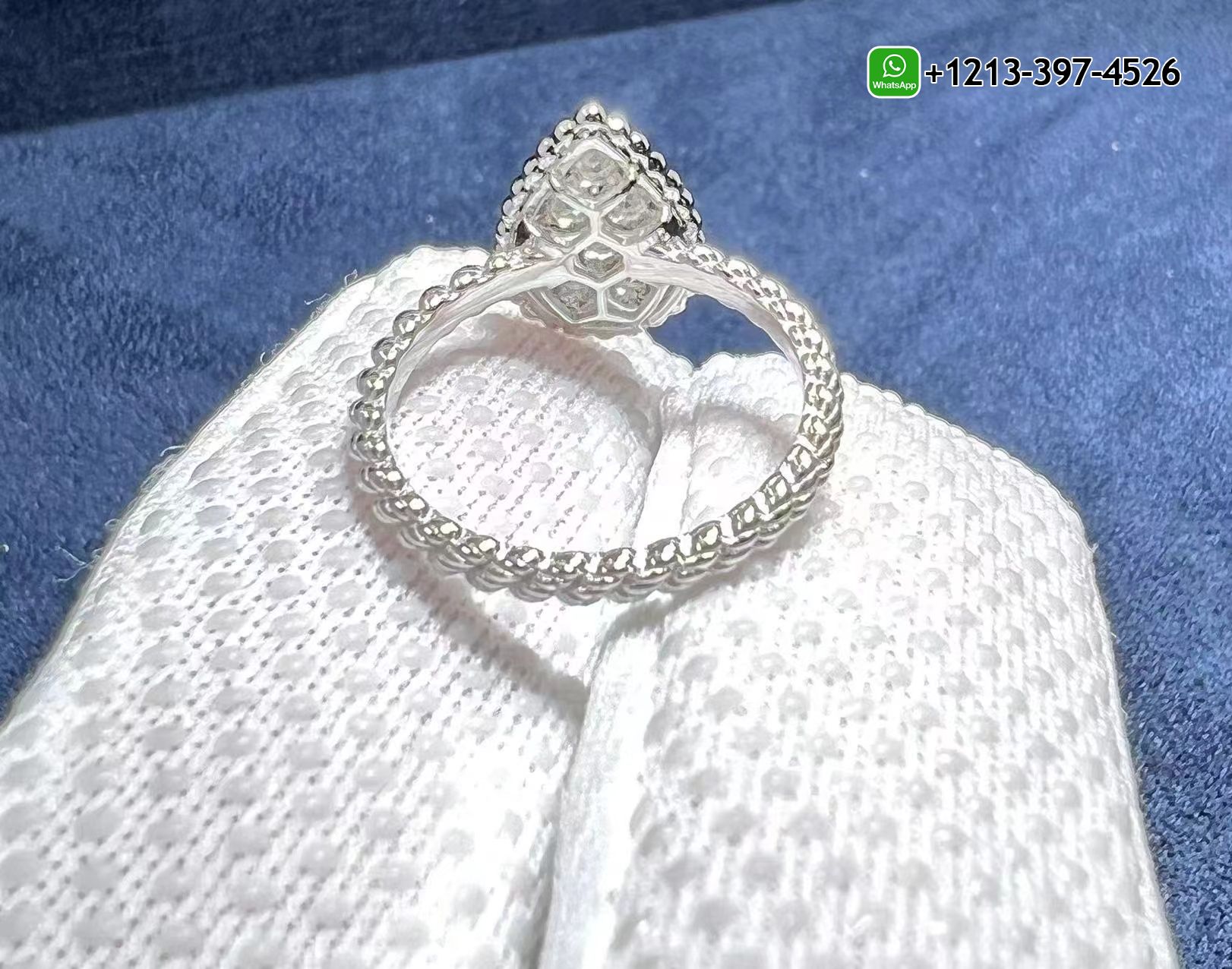 npa1cr3r3vh Quality 1:1 Copy Boucheron Serpent Bohème Ring S Motif Set with Pavé Diamonds in 18K White Gold - High Quality 18k Gold and Diamond Luxury Distinctive Collection Designer Jewelry Customized Factory Price - Image 4
