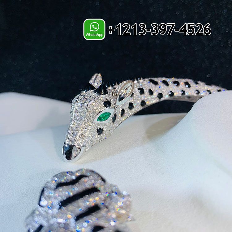 o0ylebgyhgp Best Quality Cartier 18K White Gold Pave Diamonds Onyx Indomptables de Cartier Tiger and Giraffe High Jewelry Necklace - High Quality 18k Gold and Diamond Luxury Distinctive Collection Designer Jewelry Customized Factory Price - Image 3