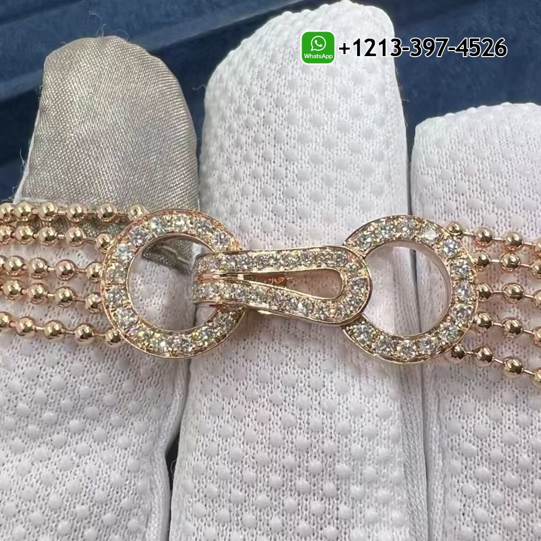 o5ut05xa54l Best Sellers 1:1 Quality Cartier Agrafe 18k Rose Gold Pave Diamonds Tassel Bracelet - High Quality 18k Gold and Diamond Luxury Distinctive Collection Designer Jewelry Customized Factory Price - Image 9