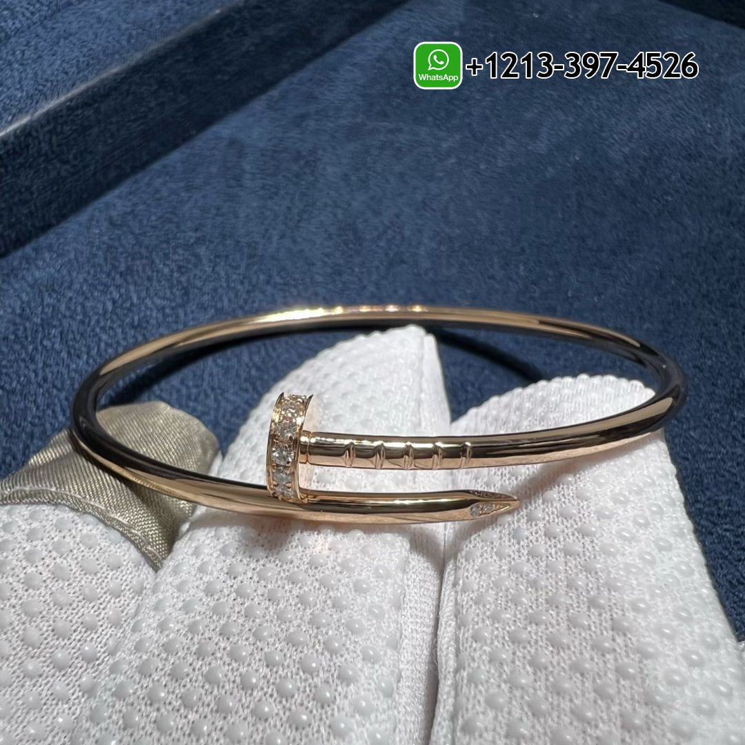 ocfjk1ygzfp Cartier 18K Rose Gold Diamond Juste Un Clou Small Model Nail Bracelet B6065817 - High Quality 18k Gold and Diamond Luxury Distinctive Collection Designer Jewelry Customized Factory Price