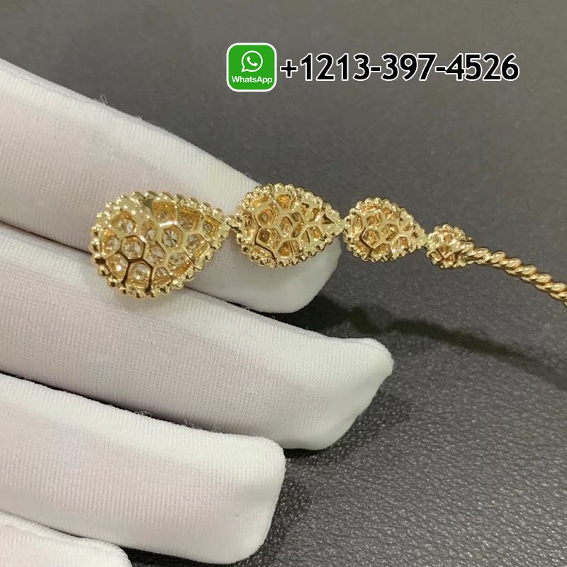 oegbt00resy Custom Made Best Sellers Quality 1:1 Boucheron Serpent Bohème Choker 18k Yellow Gold Diamond Torque Necklace - High Quality 18k Gold and Diamond Luxury Distinctive Collection Designer Jewelry Customized Factory Price - Image 6