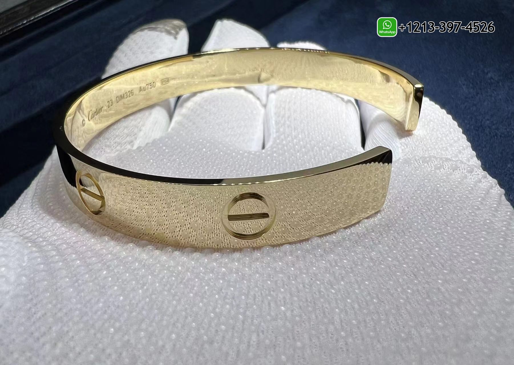 ohnsrq0bk5p Custom Made Best Sellers Quality 1:1 Copy Cartier Solid 18K Yellow Gold Open Love Cuff Bracelet Replica - High Quality 18k Gold and Diamond Luxury Distinctive Collection Designer Jewelry Customized Factory Price - Image 5