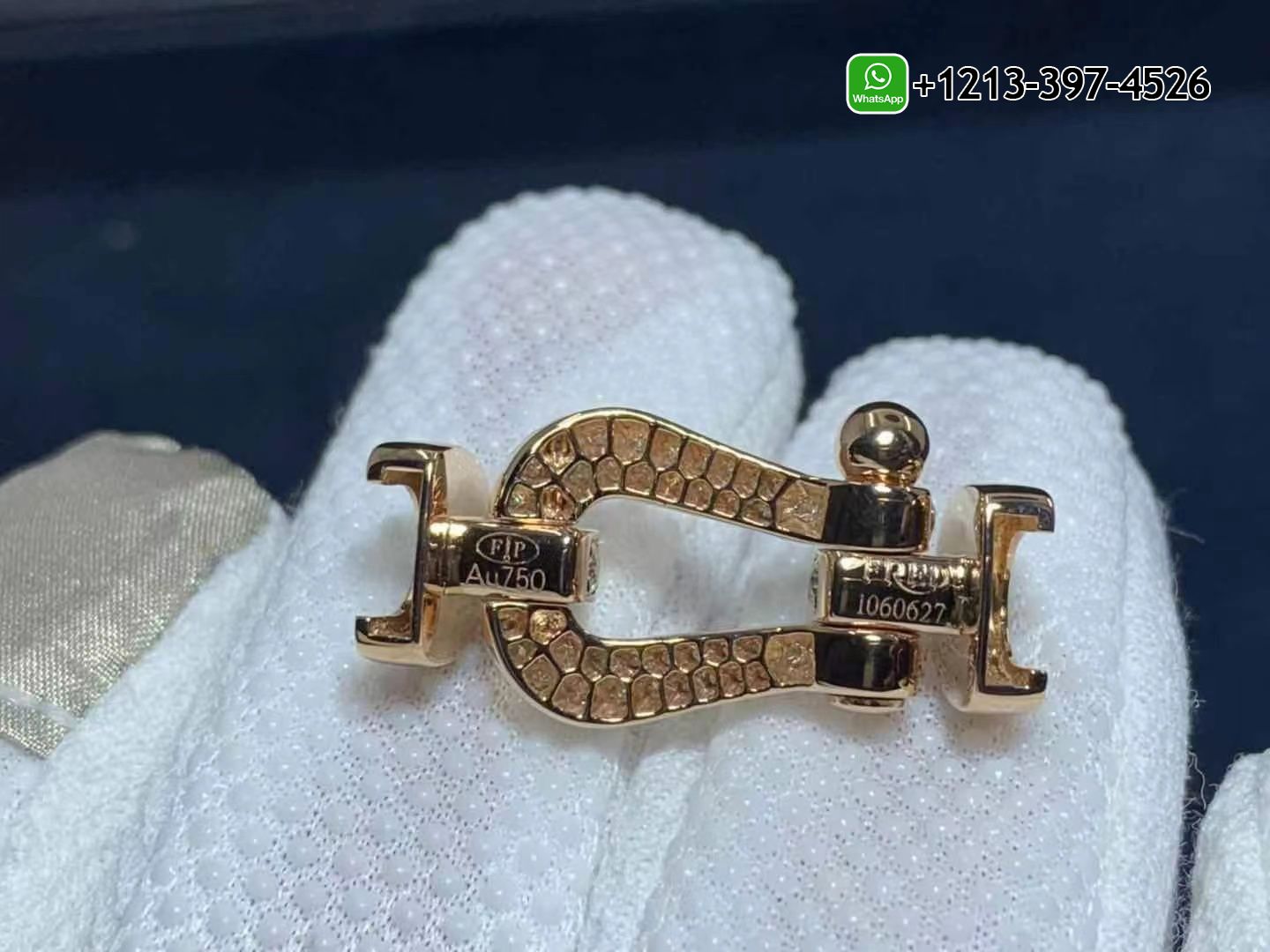 okktwtt20zi Fred Force 10 18k Rose Gold And Diamonds Large Model Bracelet - High Quality 18k Gold and Diamond Luxury Distinctive Collection Designer Jewelry Customized Factory Price - Image 5