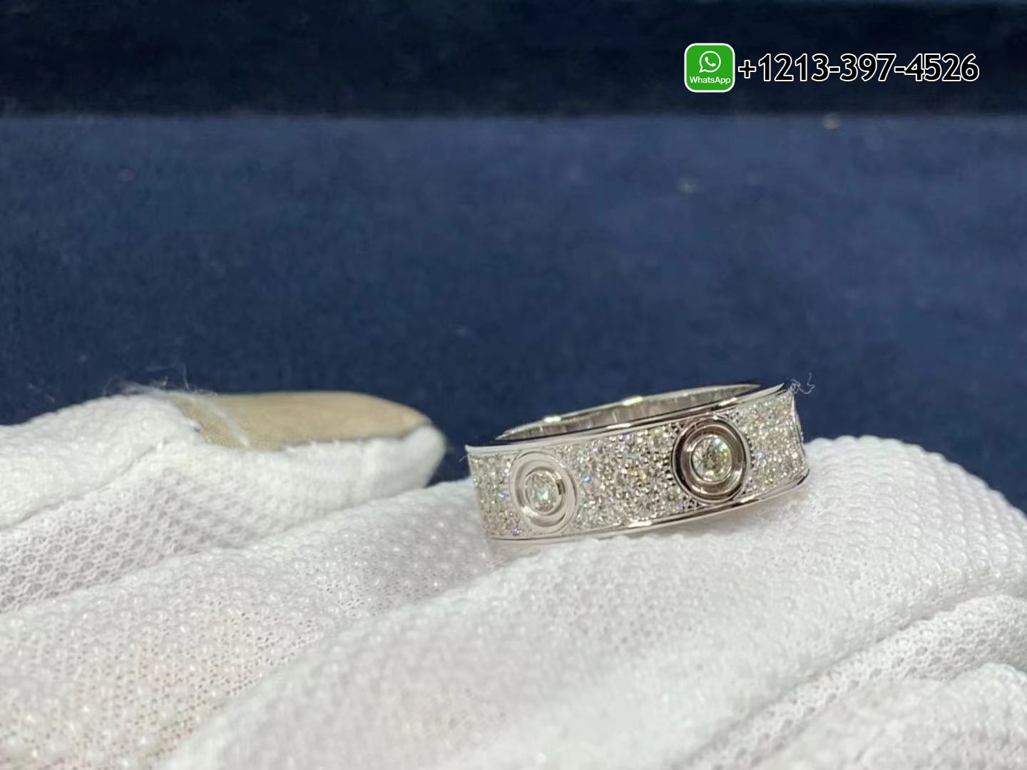 ow3zdagme3l Best Sellers 1:1 Quality Cheap Custom Made Cartier 18K White Gold Full Pave Diamond 6.5mm Band Love Ring - High Quality 18k Gold and Diamond Luxury Distinctive Collection Designer Jewelry Customized Factory Price - Image 5
