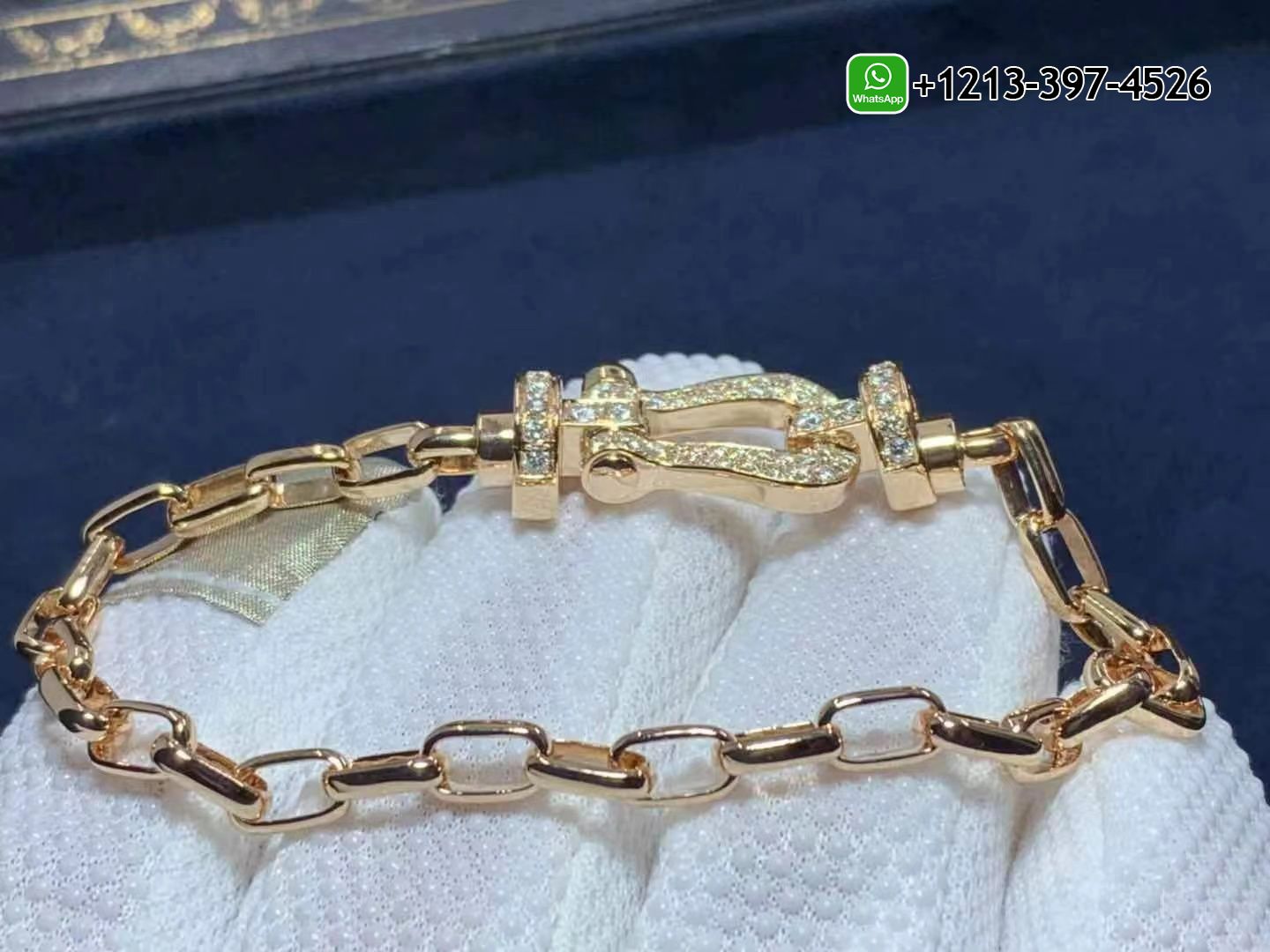 p2nagsxx2z5 Fred Force 10 18k Rose Gold And Diamonds Large Model Bracelet - High Quality 18k Gold and Diamond Luxury Distinctive Collection Designer Jewelry Customized Factory Price - Image 2