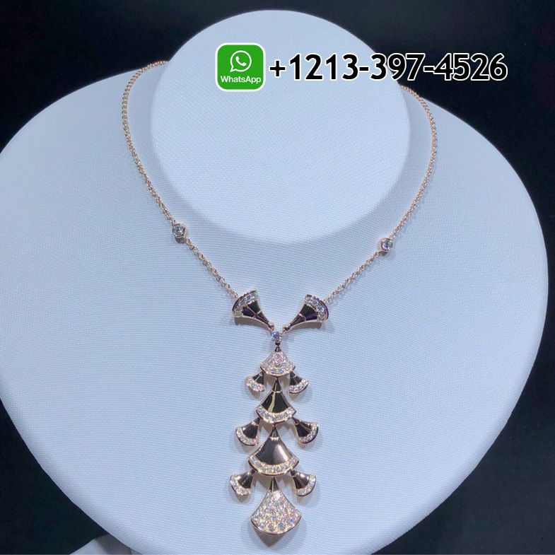 pppf2nvrmpy Bvlgari Divas’ Dream Necklace Set Diamonds 18K Rose Gold Necklace CL857569 - High Quality 18k Gold and Diamond Luxury Distinctive Collection Designer Jewelry Customized Factory Price